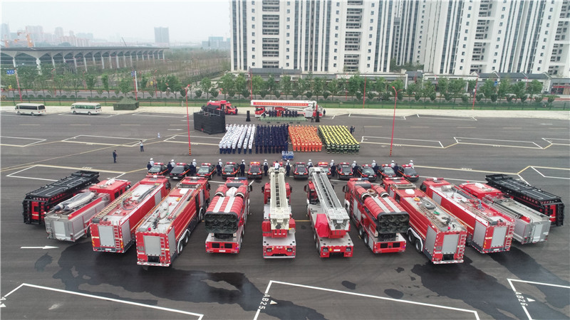 消防車動員現場